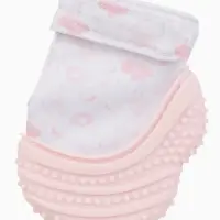 Прорезыватель на ручку для зубов &laquo;Фламинго&raquo;, светло-розовый