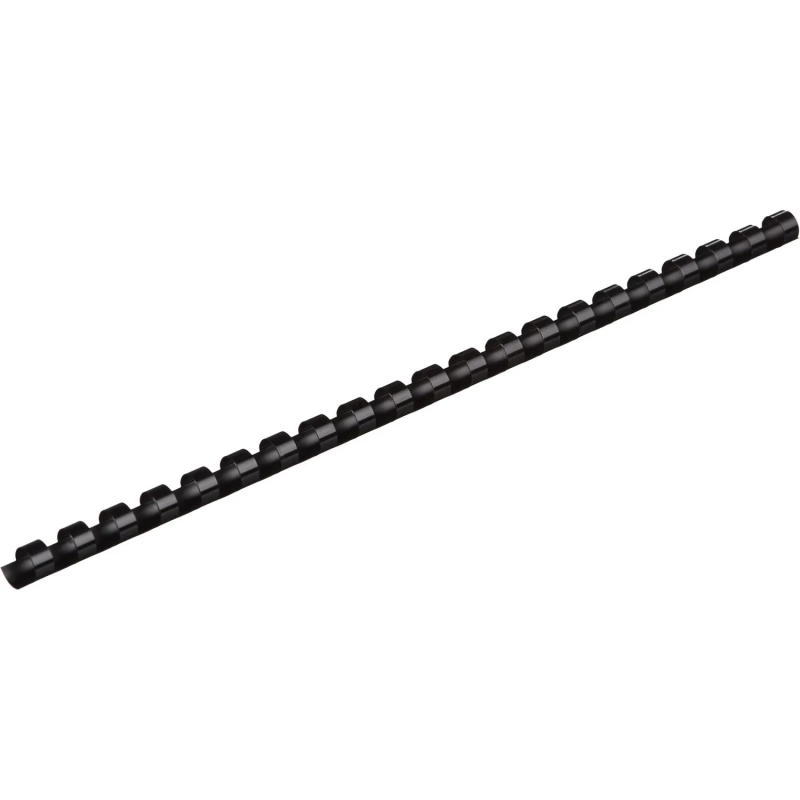 Пружины для переплета пластиковые  10мм черные 100шт/уп