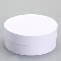 Коробка круглая подарочная белая, 20&times;8 см