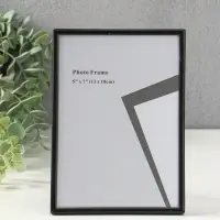 Фоторамка металл на 1 фото 13х18 см "Классик" чёрная 1,5х13х18 см Фоторамка металл на 1 фото 13х18 см "Классик" чёрная 1,5х13х18 см