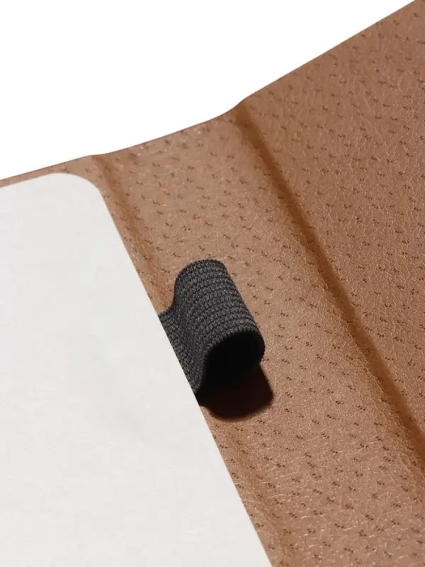 Ежедневник недатированный формат А5, с клапаном, 112л, линия, пвх, Коричневый Ежедневник недатированный формат А5, с клапаном, 112л, линия, пвх, Коричневый