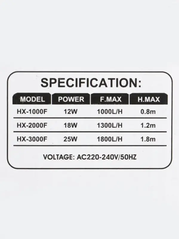 Фильтр внутренний Sea Star HX-1000F, 1000 л/ч, 12 Вт