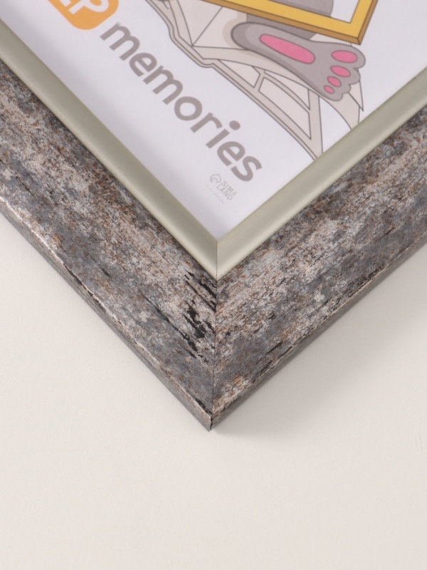 Фоторамка пластик "Фон Арт" 15х21 см, 911-3206 темно-серый