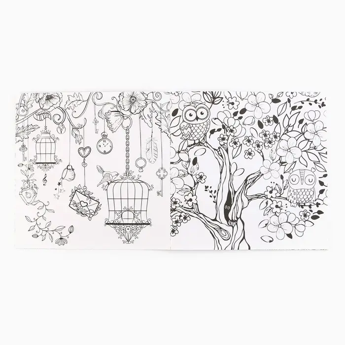 Раскраска - антистресс &laquo;Цветочные узоры&raquo;, 20 стр.