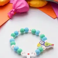 Браслет детский &laquo;Выбражулька. Тукан с цветочком&raquo;, d=5 см, МИКС