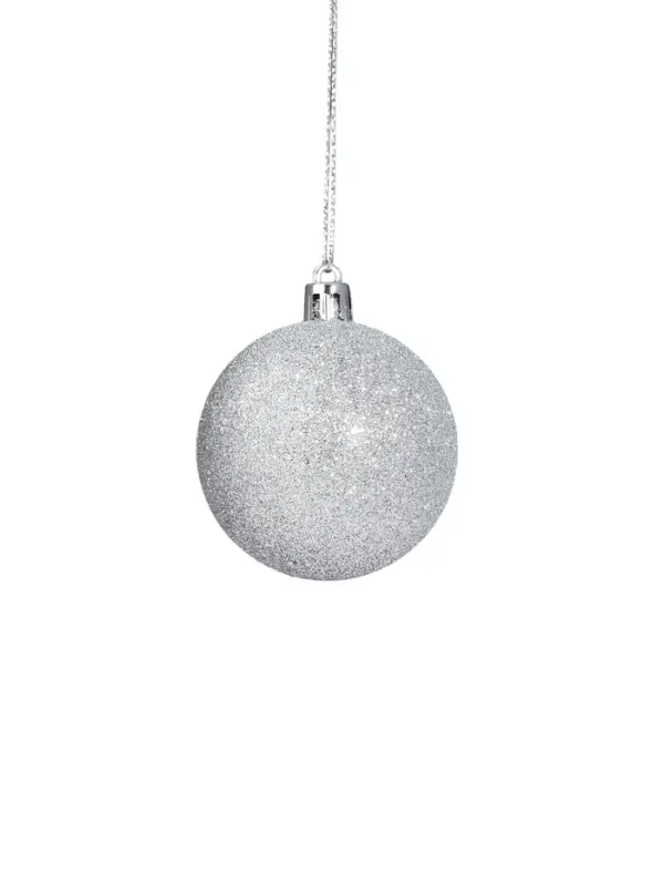 Ёлочные игрушки &laquo;Глория&raquo;, шары новогодние, d=6 см, набор 12 шт., серебро