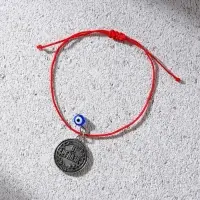 Браслет-талисман (3 шт) «Притягивает удачу», красная нить, длина 24 см Браслет-талисман (3 шт) «Притягивает удачу», красная нить, длина 24 см