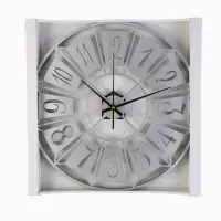 Часы настенные интерьерные &laquo;Гармошка&raquo;, бесшумные, плавный ход, d=40 см, металл, белые