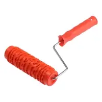 Валик декоративный ТУНДРА, резиновый, &laquo;кора сосны&raquo;, рукоятка d=6 мм, 180 мм