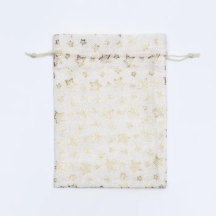 Мешочек подарочный из холщи “Звезды Мешочек подарочный из холщи “Звезды", 15 х 20 см