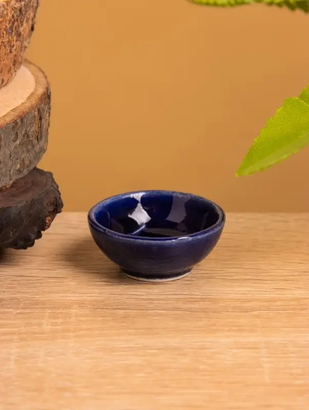 Соусник, 4.54.5×2 см, керамика, синий Соусник, 4.54.5×2 см, керамика, синий