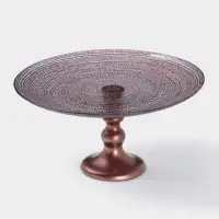 Блюдо для торта Inspiration, d=28 см, на ножке, стекло, фиолетовое