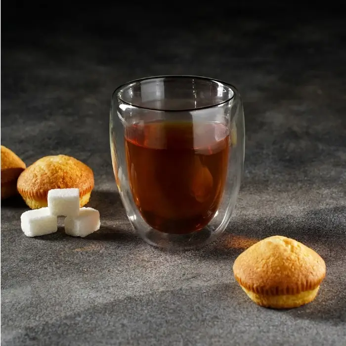 Стакан с двойными стенками «Поль», 300 мл, стекло, прозрачный