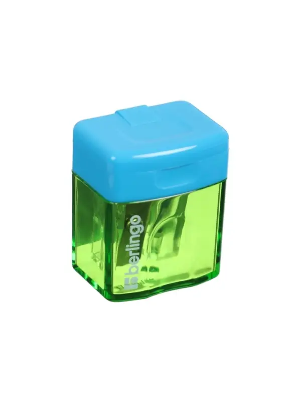 Точилка Berlingo &laquo;Fuze&raquo;, 1 отверстие, с контейнером, пластик, МИКС