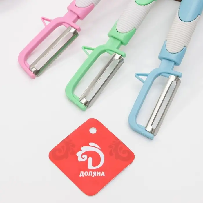 Овощечистка «Ритм», 18 см, МИКС Овощечистка «Ритм», 18 см, МИКС