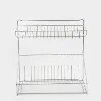 Сушилка для посуды с поддоном, 38.5&times;38.5&times;24 см, хром