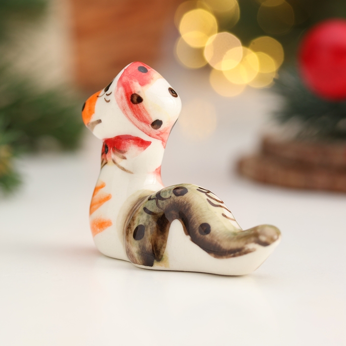 Сувенир символ года Сувенир символ года "Змея Мотя", гжель, цвет, 5 см