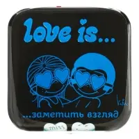 Конфеты освежающие Love is, в форме сердца, со вкусом мяты, 20 г