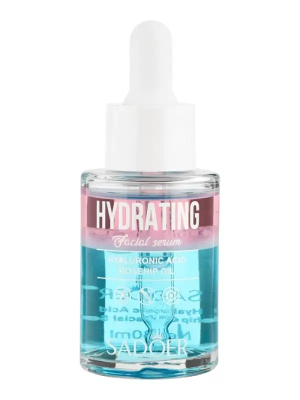Увлажняющая сыворотка для лица Sadoer с гиалуроновой кислотой, экстракт шиповника, 30 мл