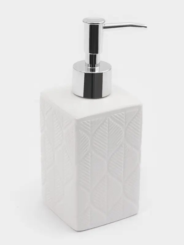 Набор для ванной Набор для ванной "Лепесток", 3 предмета (дозатор для мыла, стакан, мыльница), цвет белый