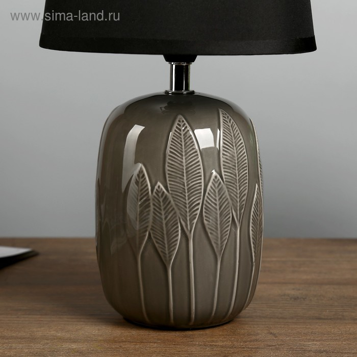 Лампа настольная "Ясень" Е14 1х40Вт черный  17,5х17,5х34 см RISALUX