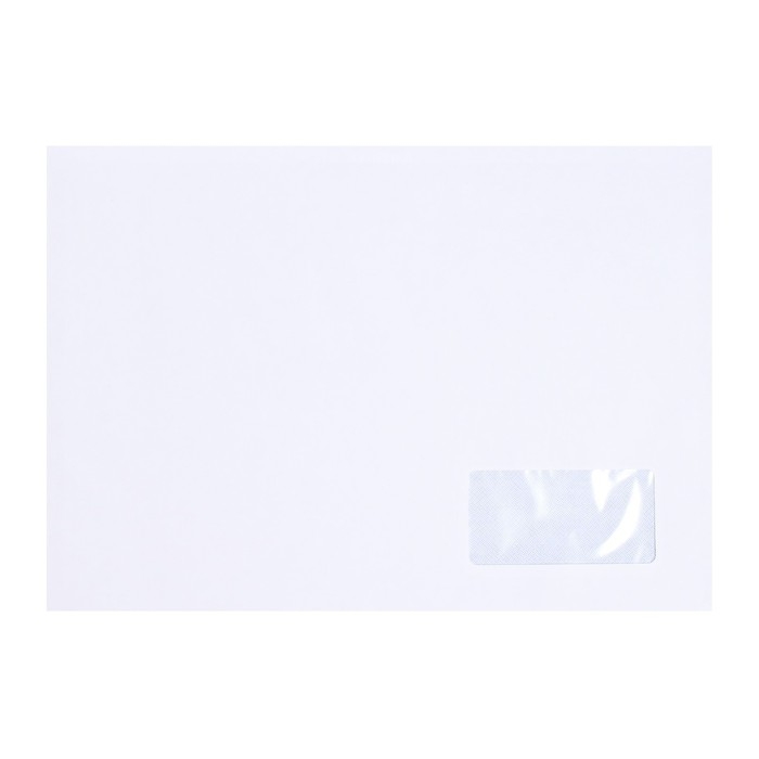 Набор конвертов С4 229 х 324 мм, без подсказа, правое окно, отрывная лента, внутренняя запечатка, 90 г/м2, 10 штук Набор конвертов С4 229 х 324 мм, без подсказа, правое окно, отрывная лента, внутренняя запечатка, 90 г/м2, 10 штук