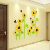 Наклейки интерьерные детские TAKE IT EASY &laquo;Подсолнухи&raquo;, декор на стену, панно, 110&times;94 см