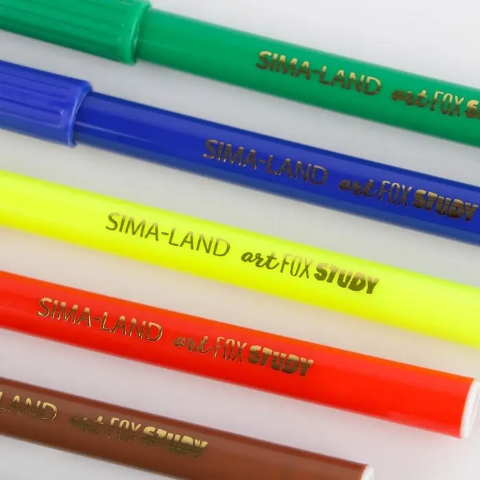 Фломастеры 6 цветов вентилируемый колпачок с европодвесом Фломастеры 6 цветов вентилируемый колпачок с европодвесом