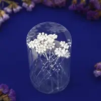 Шпилька для волос &laquo;Жемчужная ромашка&raquo;, серебро