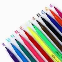 Фломастеры 12 цветов в коробке Букибяки