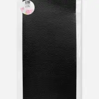 Заплатка клеевая из кожзаменителя, 10&times;20 см, чёрная