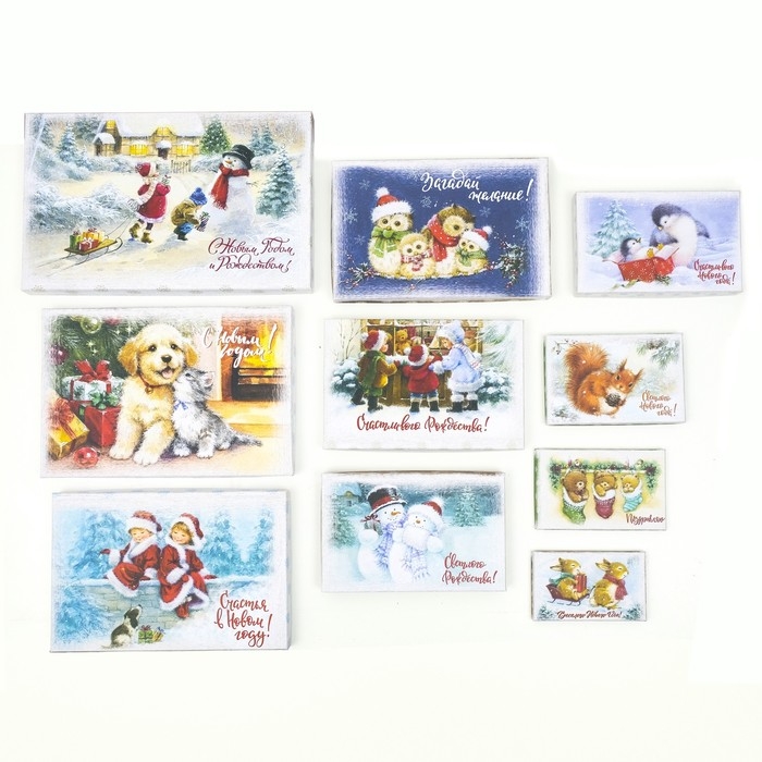 Набор коробок Набор коробок "Волшебная сказка", 10 в 1, 30,5 х 19,5 х 12- 12 х 7 х 4 см