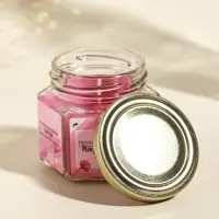 Свеча ароматическая в банке 70 гр воска, клубн-клюкв. смузи