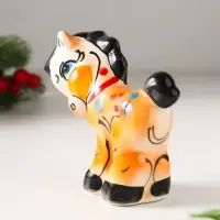 Сувенир Конь Яхонт, 8х8,5х3,5 см, гжель, цвет