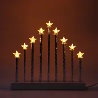 Фигура светодиодная "Рождественские звездочки" 5,4х26,5х24 см, 9 свечей LED мод. LN146