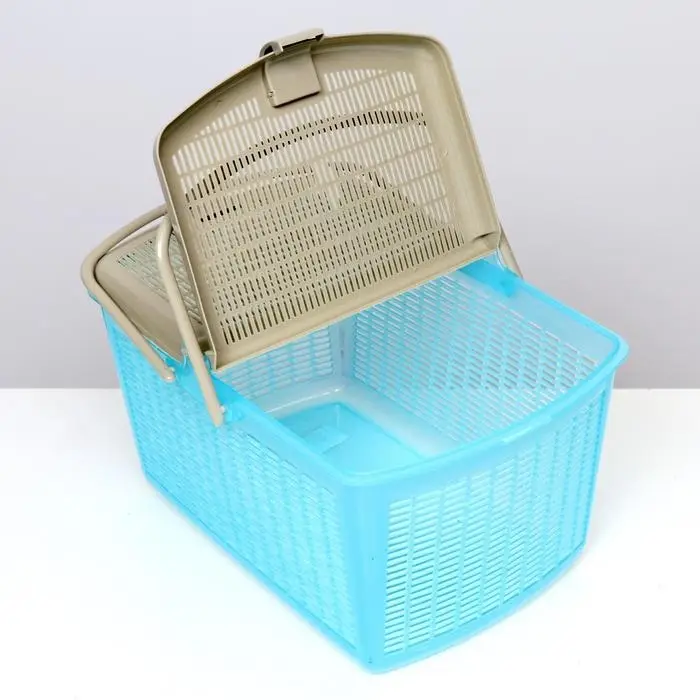 Корзина 47х36х27,5 см, бирюзовый Корзина 47х36х27,5 см, бирюзовый
