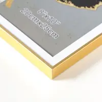 Фоторамка пластик 20х25 см "Современная классика" золото и белый 26х20,8х1,5 см