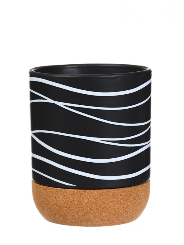 Кружка керамическая с пробковым дном Дорого внимание &laquo;Геометрия&raquo;, 400 мл