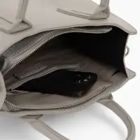 Сумка женская тоут TEXTURA на молнии, 29&times;10&times;25 см, однотонная, серая