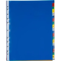 Разделитель листов 20 цв.пласт. А4+, А-Я Attache Selection