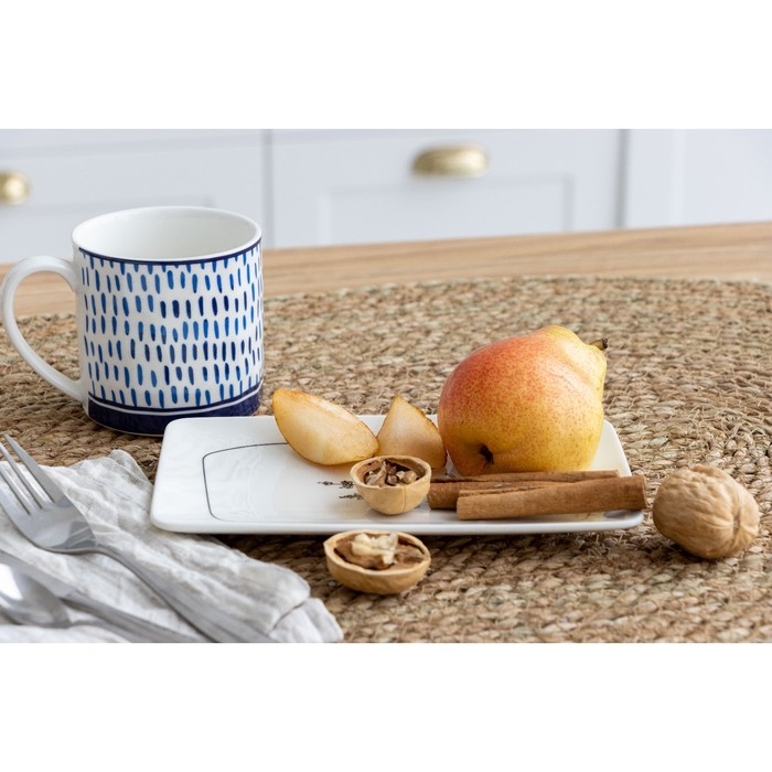 Блюдо керамическое Дорого внимание «Flower, 20,5 х 12,5 х 1,8 см Блюдо керамическое Дорого внимание «Flower, 20,5 х 12,5 х 1,8 см