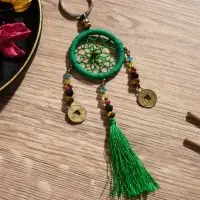 Брелок &laquo;Ловец снов&raquo;, 4&times;15 см, тёмно-зелёный