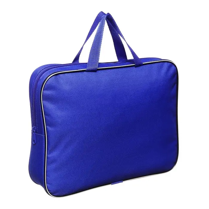 Папка с ручками текстильная А4, 350&times;270&times;70 мм, Calligrata &laquo;Офис&raquo;, внутренний карман, синяя