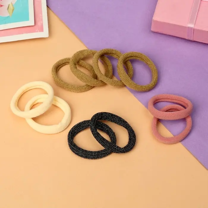 Резинка для волос "Синди" (набор 10 шт) классика блеск