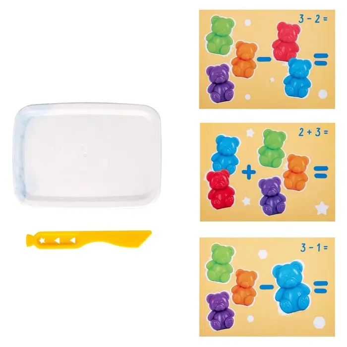 Набор для раскопок "Счетные мишки", 5 фигурок, 3 карточки с заданиями RSKP4