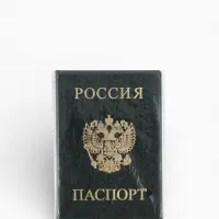 Обложка для паспорта, с гербом, зелёная