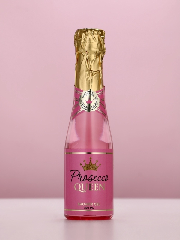 Гель для душа во флаконе шампанское Prosecco Queen, 250 мл, Новый Год Гель для душа во флаконе шампанское Prosecco Queen, 250 мл, Новый Год