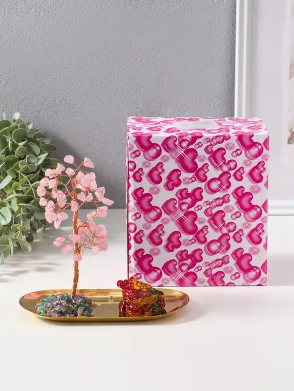 Сувенир "Денежная жаба и дерево" 60 камней 8,5х17,8х11,5 см