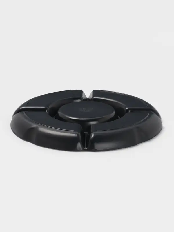 Менажница &laquo;Чёрный Восток&raquo;, 5 секций, пластик, 25&times;2.5 см, диаметр центра 11 см, чёрная