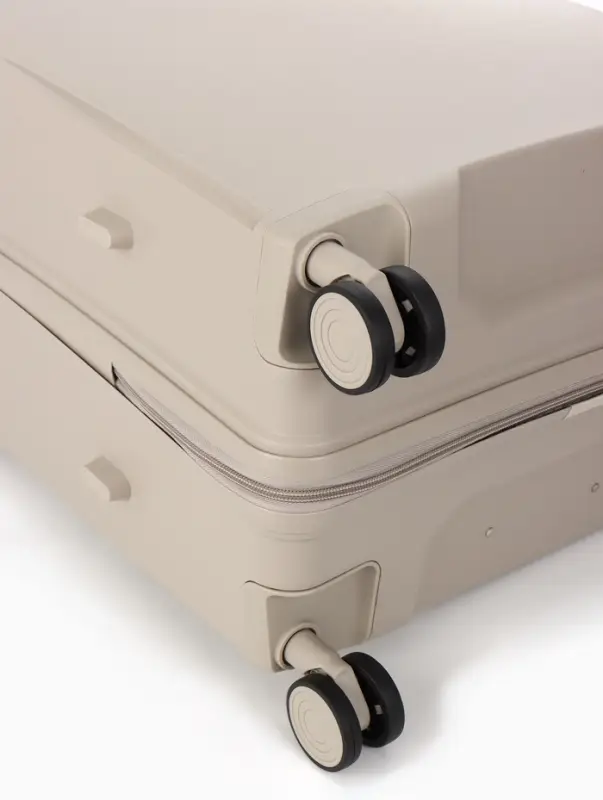 Чемодан на колёсах, 28", кодовый замок, 47&times;28&times;75 см, светло-бежевый